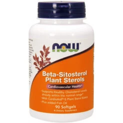 NOW Foods NOW Supplements, Beta-Sitosterol Plant Sterols With CardioAid-S Plant Sterol Esters And Added Fish Oil, 90 Softgels