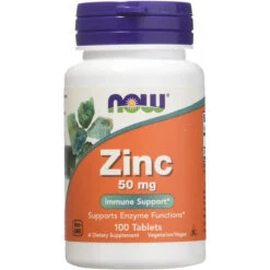 Zinc Gluconate 50mg Now Foods 100 Tabs