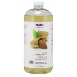 NOW Foods NOW Solutions, Sweet Almond Oil, 100% Pure Moisturizing Oil, Promotes Healthy-Looking Skin, Unscented Oil, 32-Ounce
